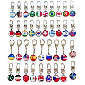 Новинка 2025: Оптовый брелок из нержавеющей стали с настраиваемым логотипом и флагом страны для промоакций - Product Image 3