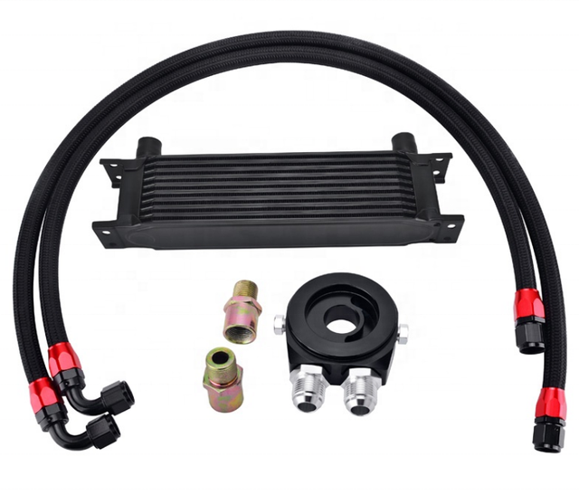 Hydraulic Oil Coolers Car Tuning Parts Engine 10Rows Oil Cooler Kit Car Radiator for Auto Racing