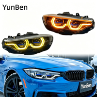 Feux de jour LED 12V à double lentille et double couleur, blanc et jaune, en forme de cuillère, nouveau modèle V2 pour Série 4 F32 F36 F80