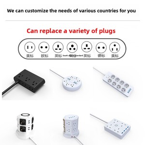 Herstellerangepasste Steckdosenleiste Schnelllade-Wandschalter Kabellose Steckdose IP44 125V Nennspannung Elektrischer Stecker - Product Image 3