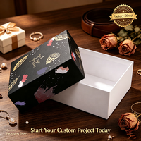 Emballage en carton avec logo personnalisé, 2 pièces, boîte rigide pour foulard, couvercle et base amovibles, boîte cadeau