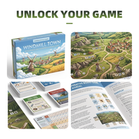 Jeu de société coopératif familial : Cartes de luxe à bords dorés pour la résolution collective des problèmes, avec boîte à clapet magnétique