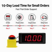GANXIN Timer Digital Mini 1 Inci 10 Detik untuk Permainan Tantangan dengan Tombol Start Stop untuk Hadiah Anak-Anak, Bermain, dan Pesta