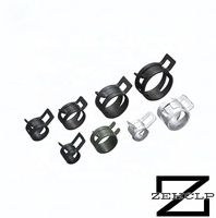 Collier de serrage à ressort en acier 65Mn métrique, tension constante, auto-serrant, pour tuyau de radiateur automobile, zingué, haute pression, vente en gros