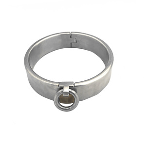 BDSM Fetisch Vorhängeschloss Halsband aus Edelstahl, Fesselring für den Körper, Sexspielzeug für Männer und Frauen - Product Image 5