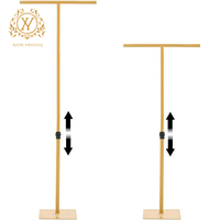 Nuevo Soporte de Hierro en Forma de T para Decoración de Bodas, Soporte para Cortinas de Tela, Poste Telescópico, Exhibidor de Fondo de Bienvenida