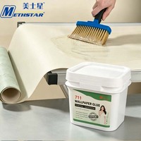 Colle à papier peint prête à l'emploi Methstar en gros – Adhésif transparent à séchage rapide pour la construction et la décoration murale intérieure