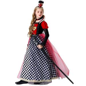 소녀 할로윈 카니발 코스프레 디럭스 레드 퀸 의상 GPHC-037 - Product Image 4