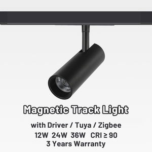 Système d'éclairage <span class=keywords><strong>sur</strong></span> <span class=keywords><strong>rail</strong></span> LED magnétique pour plafond de bureau ou boutique avec interrupteur intelligent Zigbee 30W 48V <span class=keywords><strong>rail</strong></span> 5mm - Product Image 5
