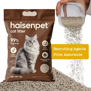 OEM ODM Factory Wholesale Odor <b>Control</b> Dust Free Lock Strong Clumping Crushed Bentonite Cat Litter - Product Image 1