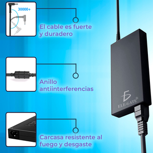 Cargador para Portátil ELE-GATE de 120W 19.5V 6.15A 4.5x3.0mm con Punta Azul para HP - Product Image 4
