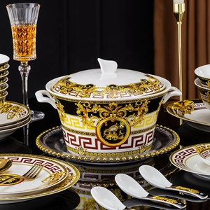 Vajilla de Cerámica, Juego de 60 Platos, Platos para Cena de Boda, Precio al por Mayor, Cartón de Lujo Personalizado, Estilo Chino - Product Image 4