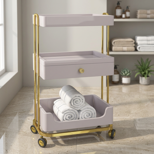 Chariot de Salon Multifonctionnel Moderne en Aluminium YADA avec 4 Roues pour Usage Commercial, Meubles Commerciaux du Guangdong, Chine - Product Image 3