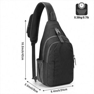 Échantillon Gratuit Sacs Bandoulière Poitrine de Haute Qualité pour Hommes, Sacs à Dos de Voyage Sportifs Personnalisables, Sacs Sling Pas Chers pour l'Extérieur - Product Image 2