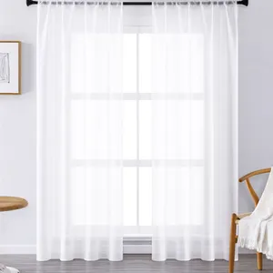 JIUANG Textiles Solid Home Curtain Light Window Curtains Polyester Sheer Curtains For The Living Room