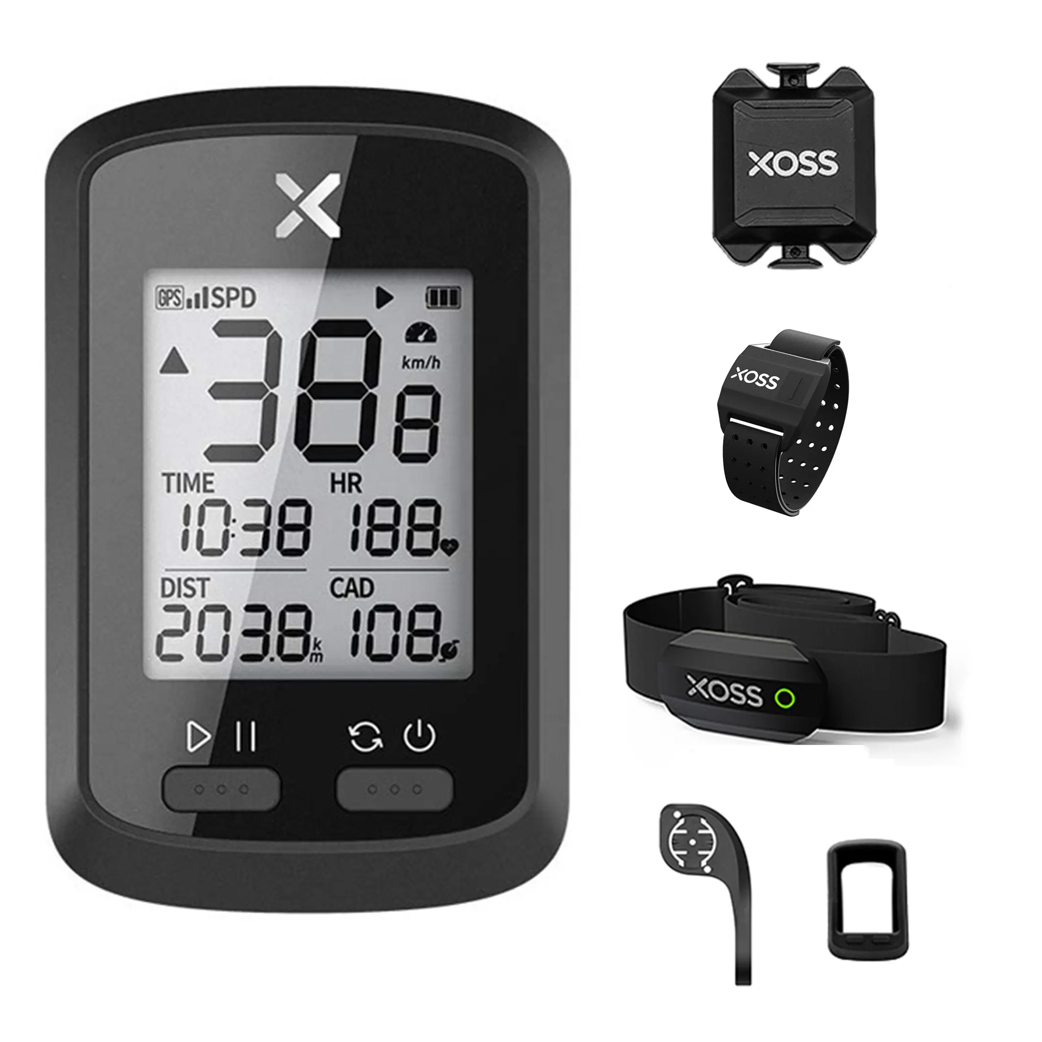 Xoss G cộng với Heart Rate Monitor armband tốc độ cadence Sensor xe đạp máy tính núi xoss g + Xe Đạp GPS xe đạp máy tính với GPS