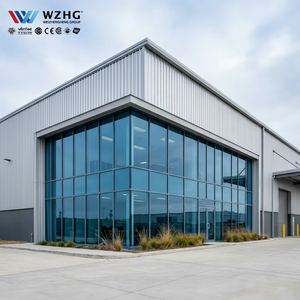 Bâtiment métallique préfabriqué en acier de haute qualité et durable pour usage commercial Durée de vie de 50 ans Certifié ISO9001 Standardisé en vrac - Product Image 1