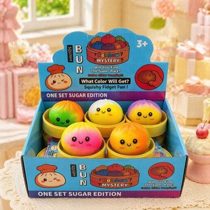 Jouet Squishy Coloré Grand Pain Vapeur à Rebond Lent Réaliste Anti-Stress pour Soulager <span class=keywords><strong>l</strong></span>'Anxiété et la Colère - Product Image 3