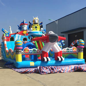 Commercial PVC Mechanical God <strong>of</strong> <strong>War</strong> Jumping Castle Bounce House Inflatable Bouncy Castle Slides Trampoline for Children - Product Image 2