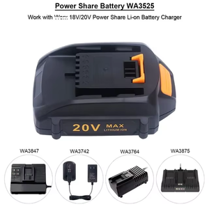 Worxs 18V Battery Pack WA3525 batterie cilindriche sostitutive agli ioni di litio per utensili Cordless WA3520 - Product Image 5