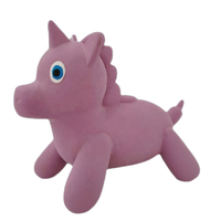Jouet en latex rose pour chien, ballon, licorne en caoutchouc écologique, jouet interactif pour chiot et chien, jeu à mâcher