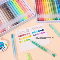 Coffret Cadeau Stylos Gel Acrylique 3D Lan Guo – Grande Capacité, 36 Couleurs pour Journalisation, Esthétique Élevée
