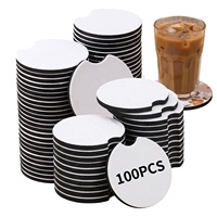 Personalisierter Getränkeuntersetzer für Sublimation, Auto-Untersetzer mit Eigenem Logo, Blanko Gummi-Untersetzer für Biergläser