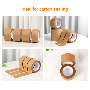 Eco Friendly Self Adhesive Kraft <b>Tape</b> Biodegradable Packaging <b>Tape</b> Plastic Free - Product Image 6