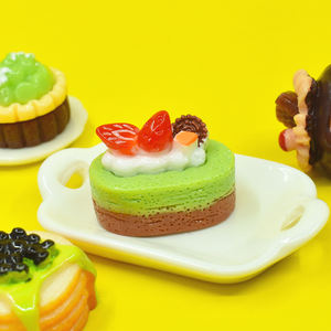 Adornos de resina con forma de pastel dulce, modelo de comida en miniatura para manualidades, casa de muñecas, juguetes, fundas de teléfono DIY - Product Image 3