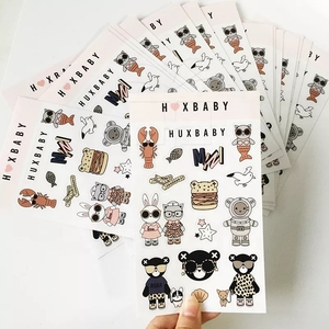 En Popüler Sevimli Karikatür Yapışkanlı Vinil Etiket Sayfası Su Geçirmez Kesilmiş Özel Boyut Şekil Parlak/Mat Ambalaj Etiketleri - Product Image 6