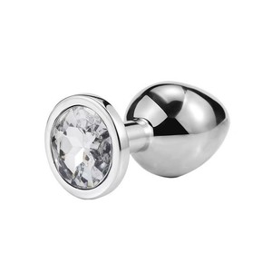 LEEHO Mini Plug Anale in Metallo con Cristallo, Giocattolo Sessuale Anale, Taglia S 75*28MM - Product Image 5