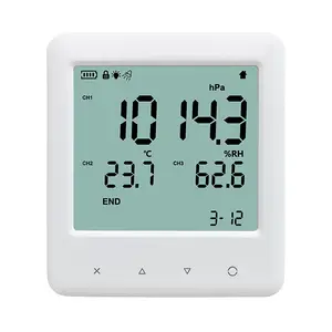 Nhiệt kế nhiệt độ độ ẩm áp suất không khí giám sát Meter kỹ thuật số Nhiệt ẩm kế