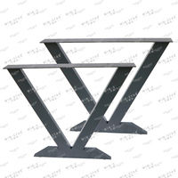 Pieds de table de salle à manger en métal noir WINSTAR, qualité durable, plus robustes, pour salle de réunion