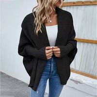 Pulls cardigan à poitrine ouverte tendance pour femmes, vêtements en tricot de luxe pour femmes, nouveaux matériaux, couleur unie, confortables pour l'automne et l'hiver