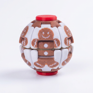 Christmas Spin <b>Ball</b> Fidget Toy Press & Rotate 3D Printed Gyro, Cute Holiday Designs <b>for</b> Kids & <b>Adults</b>, <b>Stress</b> Relief, Desk Decor - Product Image 3