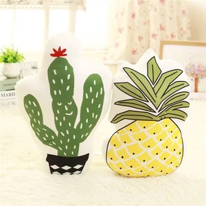 Fabrik liefern heißen Verkauf OEM ODM Ananas Kaktus Gemüse Snack Cartoon Kissen Kunden form Kissen - Product Image 5