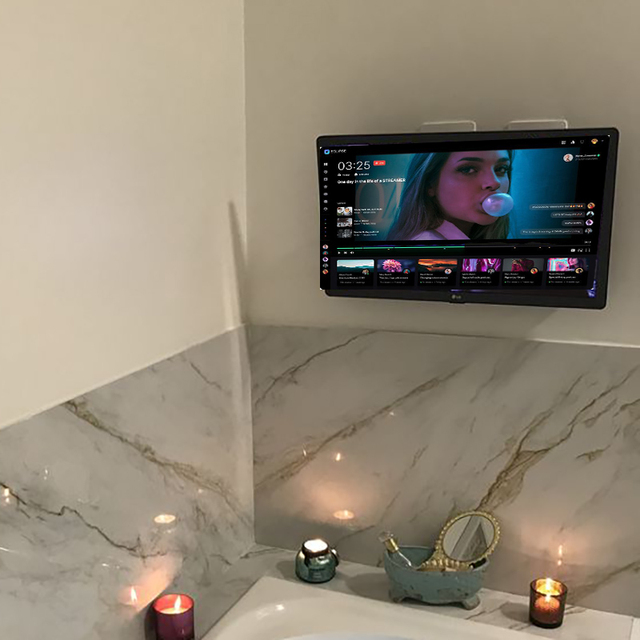 Wholesale Frameless Television  Fhd Android Wifi LED Tvs Outdoor Tv Waterproof Splash Proof TV for Bathroom and Kitchen WT-19