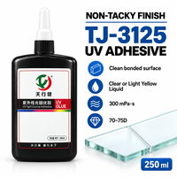 Adhésif UV transparent TJ-3125 pour collage du verre, du métal et du cristal, colle UV industrielle non collante
