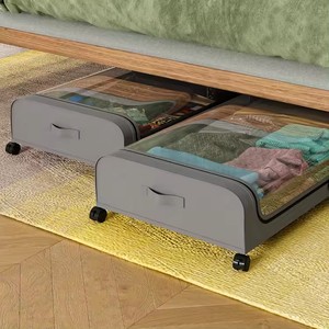 Household Under <b>Bed</b> Storage Box Seasonal Moisture Proof Sundries Storage <b>Bag</b> Nonwovens Oxford Fabric Under <b>Bed</b> Container - Product Image 6