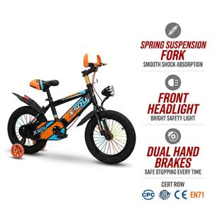 Bicicleta Infantil Nueva de Fibra de Carbono con Ruedas de Entrenamiento Integradas de 14/16/18 Pulgadas para Niños y Niñas de 3 a 9 Años - Product Image 1