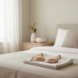 C Cup Wireless Push-Up Bra for Women with Adjustable Straps, Thin Silicone Design, Hook Closure, Backless Style, Everyday Wear, - Product Image 2