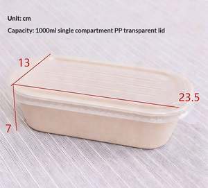 Caja de Alimentos Compostable y Biodegradable a Base de Papel, Envase Ecológico para Dulces y Ensaladas, Libre de Plástico, para Comida para Llevar y Entrega a Domicilio - Product Image 4