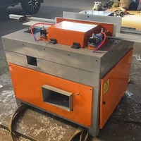 Machine automatique de découpe de palettes en bois avec moteur, capacité de 10-20 pièces/min, puissance de 11 kW, pour la découpe d'angles, le chanfreinage et le rainurage
