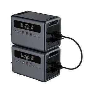 Lifepo4 batterie énergie 220v usage domestique banques d'énergie mobiles intelligentes centrale électrique extérieure 4800w 4000w générateur solaire avec ups