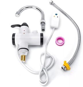 Robinet chauffe-eau électrique instantané avec poignée unique et douchette en plastique pour cuisine ou salle de bain - Product Image 3