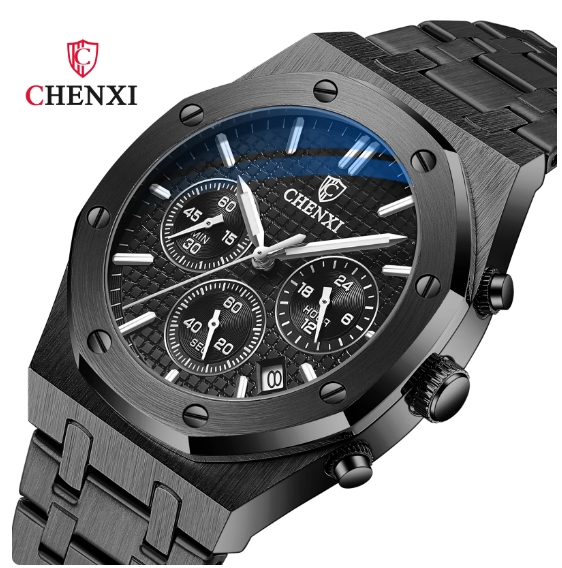 Chenxi 948 Luxury Quartz Chronograph Watch for Men - Stainless