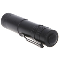 Lampe torche portable QXMOVING, mini lampe torche LED en aluminium, porte-clés EDC, batterie AA, lumière latérale COB avec clip pour chapeau