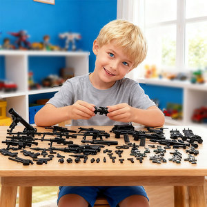 ミニ火器銃と武器ピストルビルディングブロックミリタリーフィギュア武器セットプラスチック軍兵士用 - Product Image 6