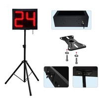 YIZHI Matériau en alliage d'aluminium de haute qualité Jeux de basket-ball électroniques Affichage LED 24s Horloge minuterie avec trépied et console