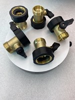 Divisor de Manguera de Jardín de Latón de 2 Vías, Conector de Manguera de Alta Resistencia de 3/4 Pulgadas, Divisor en Y para Manguera